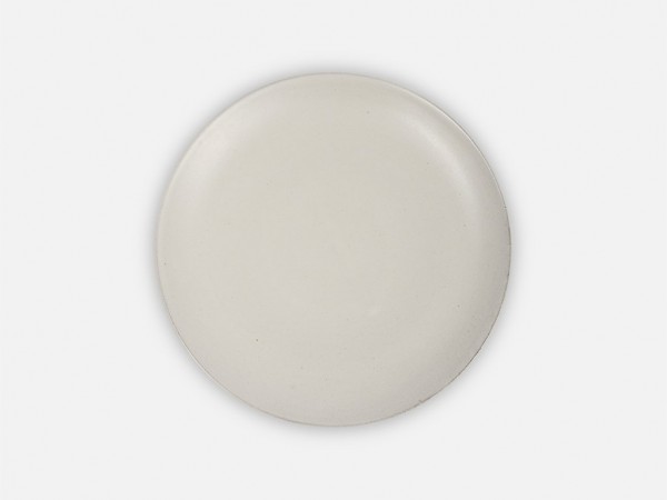 Schlichter Teller aus Keramik // Weiß klein